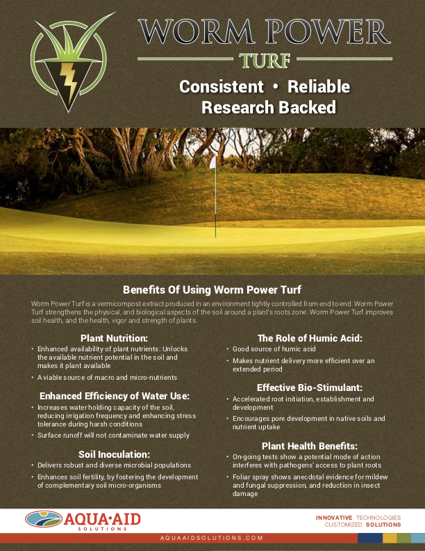 Worm Power Turf Liquid Extract AQUAAID Solutions