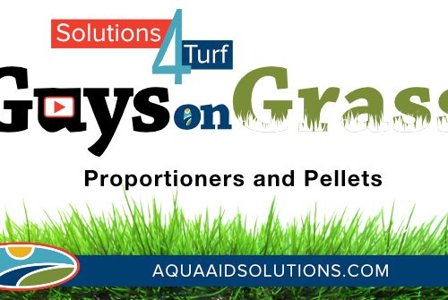 Guys on Grass: Proportioners and Pellets