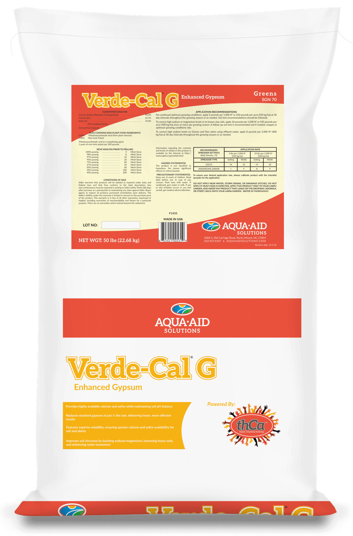 Verde-Cal G turf soil amendment